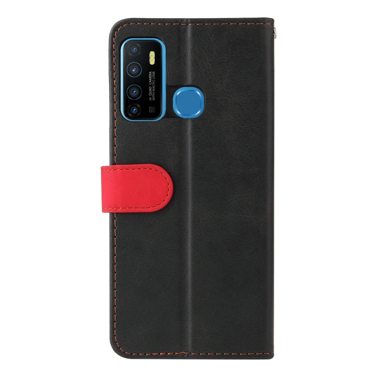 Business Stitching-Color Horizontal Flip PU Leather Case with Holder & Card Slots & Photo Frame For Infinix Hot 9 / Note 7 Lite / X655C / Tecno Camon 15