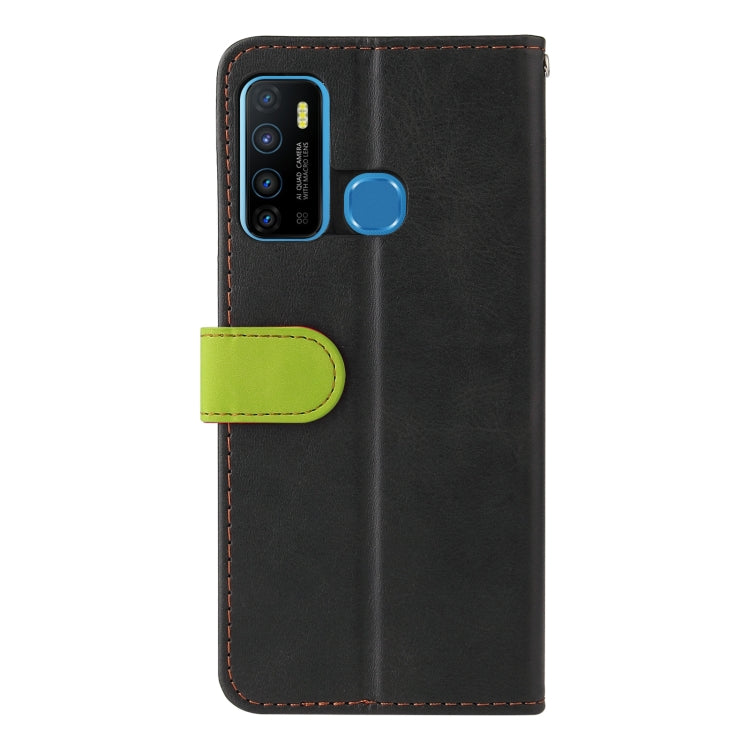 Business Stitching-Color Horizontal Flip PU Leather Case with Holder & Card Slots & Photo Frame For Infinix Hot 9 / Note 7 Lite / X655C / Tecno Camon 15