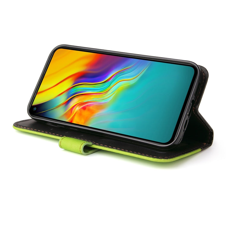 Business Stitching-Color Horizontal Flip PU Leather Case with Holder & Card Slots & Photo Frame For Infinix Hot 9 / Note 7 Lite / X655C / Tecno Camon 15