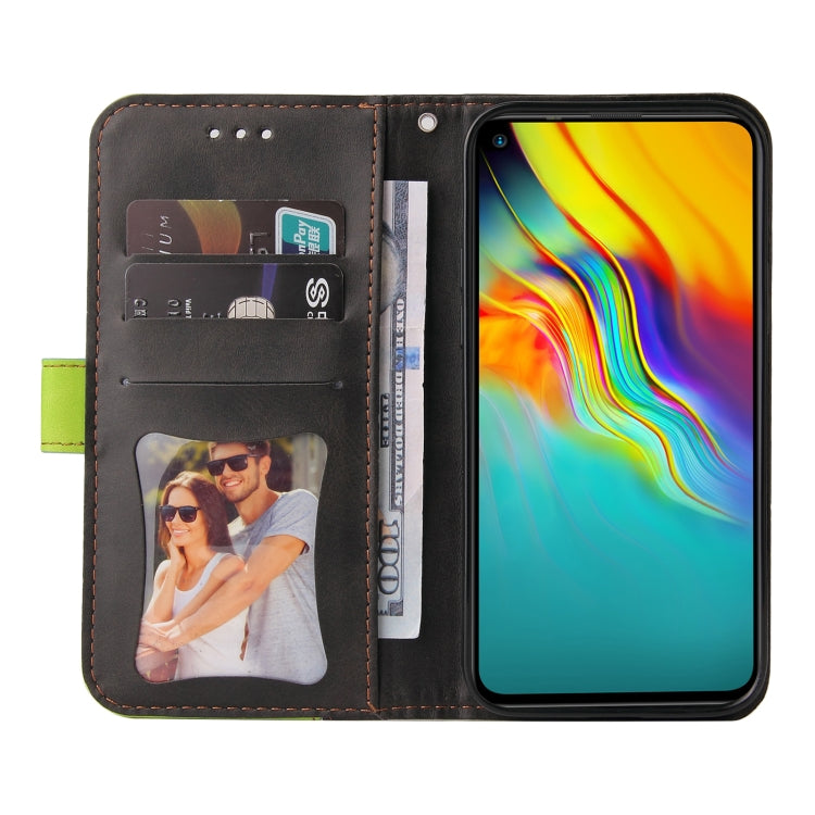 Business Stitching-Color Horizontal Flip PU Leather Case with Holder & Card Slots & Photo Frame For Infinix Hot 9 / Note 7 Lite / X655C / Tecno Camon 15