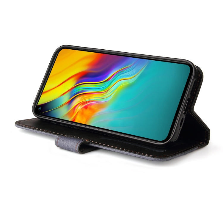Business Stitching-Color Horizontal Flip PU Leather Case with Holder & Card Slots & Photo Frame For Infinix Hot 9 / Note 7 Lite / X655C / Tecno Camon 15