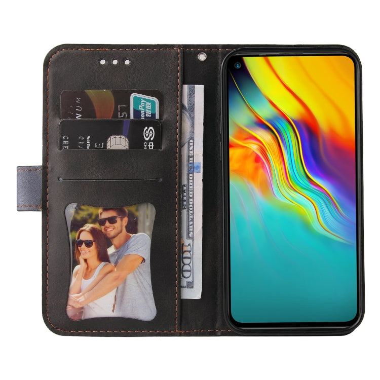 Business Stitching-Color Horizontal Flip PU Leather Case with Holder & Card Slots & Photo Frame For Infinix Hot 9 / Note 7 Lite / X655C / Tecno Camon 15