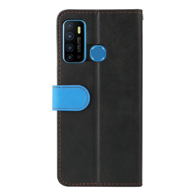 Business Stitching-Color Horizontal Flip PU Leather Case with Holder & Card Slots & Photo Frame For Infinix Hot 9 / Note 7 Lite / X655C / Tecno Camon 15