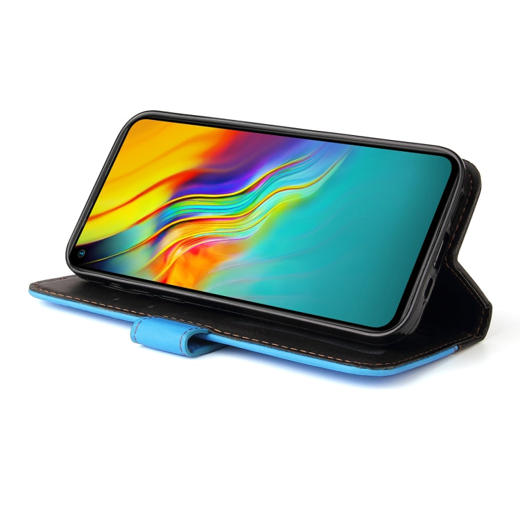 Business Stitching-Color Horizontal Flip PU Leather Case with Holder & Card Slots & Photo Frame For Infinix Hot 9 / Note 7 Lite / X655C / Tecno Camon 15