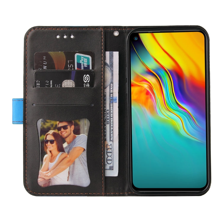 Business Stitching-Color Horizontal Flip PU Leather Case with Holder & Card Slots & Photo Frame For Infinix Hot 9 / Note 7 Lite / X655C / Tecno Camon 15
