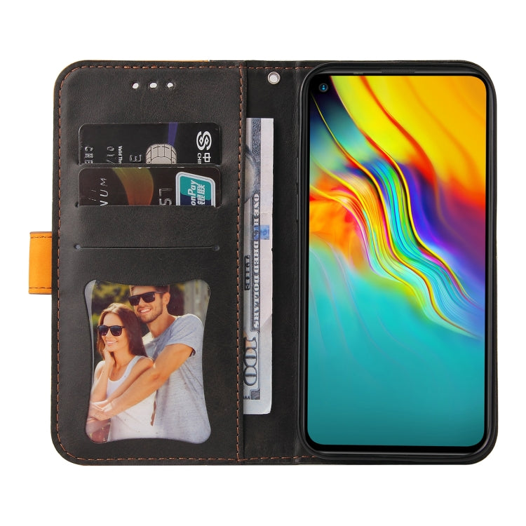 Business Stitching-Color Horizontal Flip PU Leather Case with Holder & Card Slots & Photo Frame For Infinix Hot 9 / Note 7 Lite / X655C / Tecno Camon 15