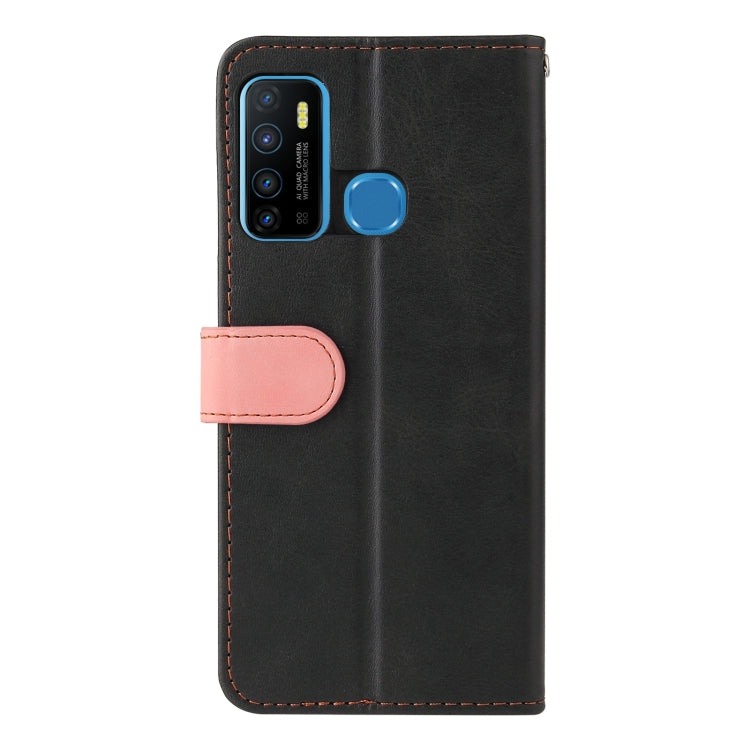 Business Stitching-Color Horizontal Flip PU Leather Case with Holder & Card Slots & Photo Frame For Infinix Hot 9 / Note 7 Lite / X655C / Tecno Camon 15