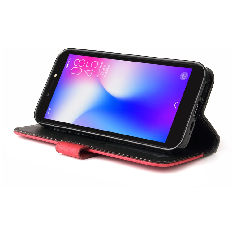 Business Stitching-Color Horizontal Flip PU Leather Case with Holder & Card Slots & Photo Frame For Tecno Pop 2 F / Pop 2 Power / Itel P13 B1F