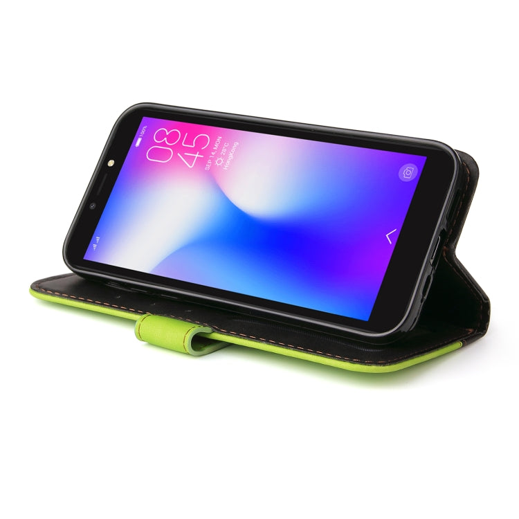 Business Stitching-Color Horizontal Flip PU Leather Case with Holder & Card Slots & Photo Frame For Tecno Pop 2 F / Pop 2 Power / Itel P13 B1F