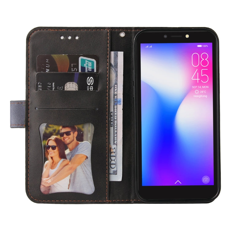 Business Stitching-Color Horizontal Flip PU Leather Case with Holder & Card Slots & Photo Frame For Tecno Pop 2 F / Pop 2 Power / Itel P13 B1F