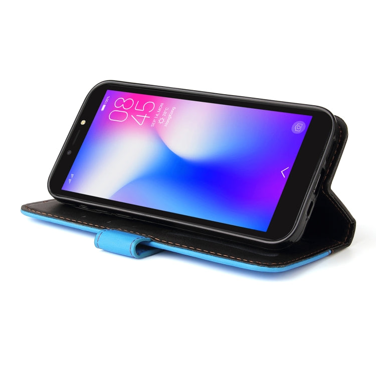 Business Stitching-Color Horizontal Flip PU Leather Case with Holder & Card Slots & Photo Frame For Tecno Pop 2 F / Pop 2 Power / Itel P13 B1F