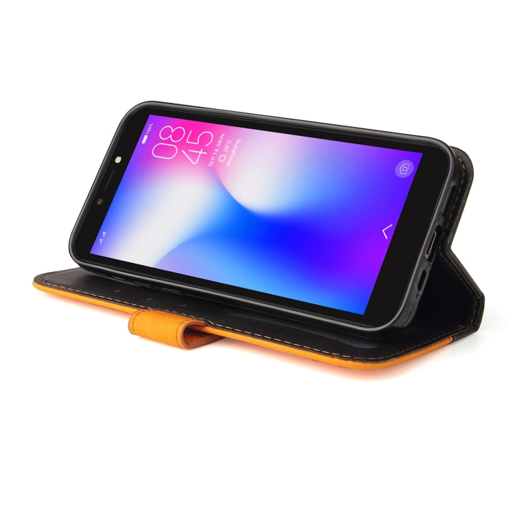 Business Stitching-Color Horizontal Flip PU Leather Case with Holder & Card Slots & Photo Frame For Tecno Pop 2 F / Pop 2 Power / Itel P13 B1F