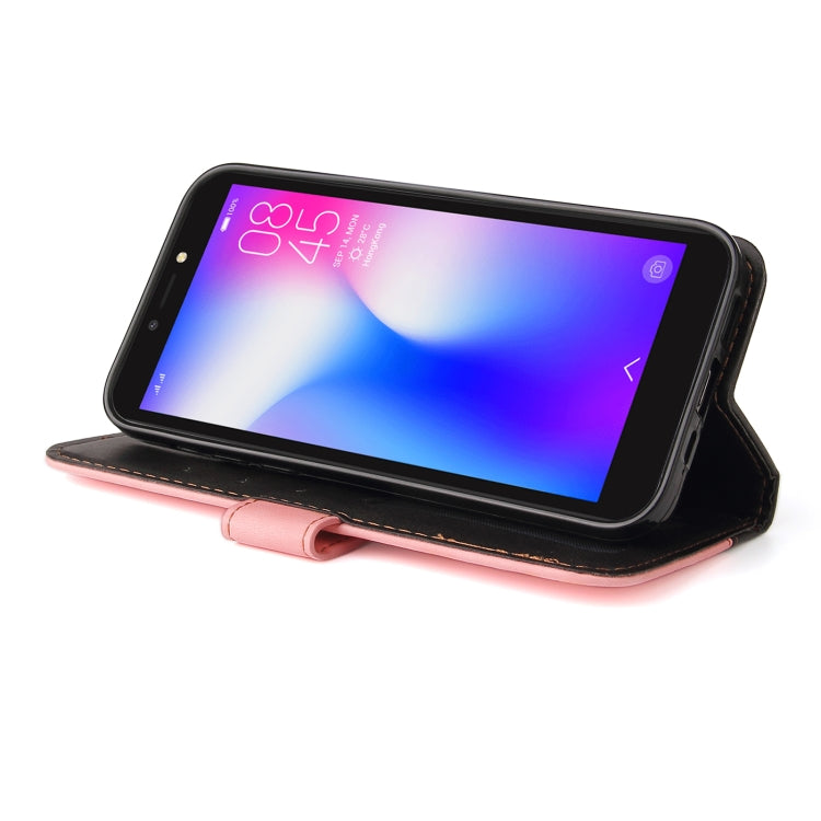 Business Stitching-Color Horizontal Flip PU Leather Case with Holder & Card Slots & Photo Frame For Tecno Pop 2 F / Pop 2 Power / Itel P13 B1F