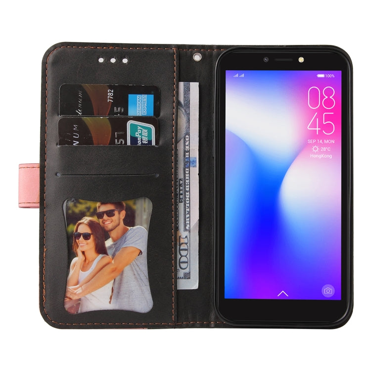 Business Stitching-Color Horizontal Flip PU Leather Case with Holder & Card Slots & Photo Frame For Tecno Pop 2 F / Pop 2 Power / Itel P13 B1F