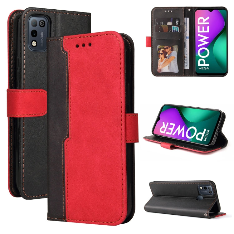 Business Stitching-Color Horizontal Flip PU Leather Case with Holder & Card Slots & Photo Frame For Infinix Smart 5 / Hot 10 Lite / X657