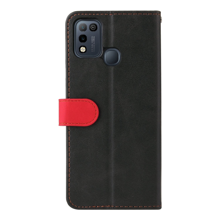 Business Stitching-Color Horizontal Flip PU Leather Case with Holder & Card Slots & Photo Frame For Infinix Smart 5 / Hot 10 Lite / X657