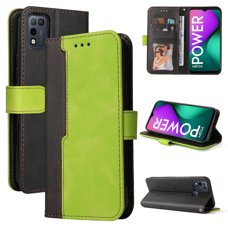 Business Stitching-Color Horizontal Flip PU Leather Case with Holder & Card Slots & Photo Frame For Infinix Smart 5 / Hot 10 Lite / X657