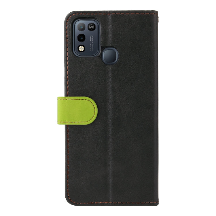 Business Stitching-Color Horizontal Flip PU Leather Case with Holder & Card Slots & Photo Frame For Infinix Smart 5 / Hot 10 Lite / X657