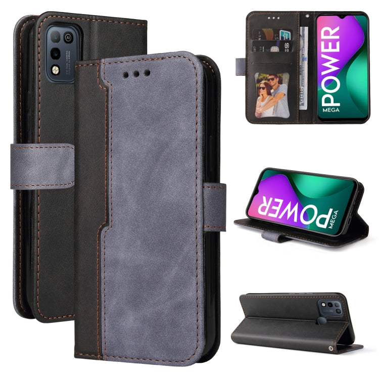 Business Stitching-Color Horizontal Flip PU Leather Case with Holder & Card Slots & Photo Frame For Infinix Smart 5 / Hot 10 Lite / X657