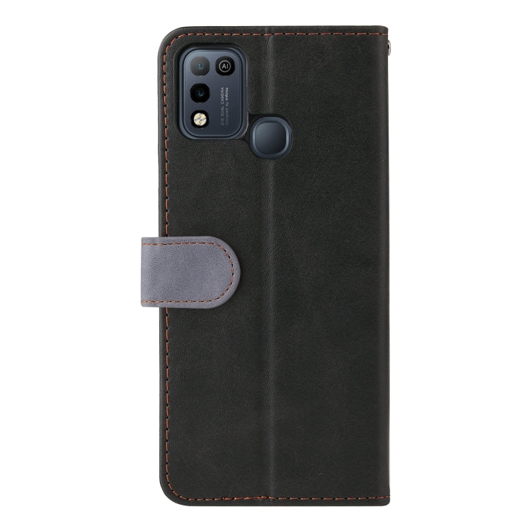 Business Stitching-Color Horizontal Flip PU Leather Case with Holder & Card Slots & Photo Frame For Infinix Smart 5 / Hot 10 Lite / X657