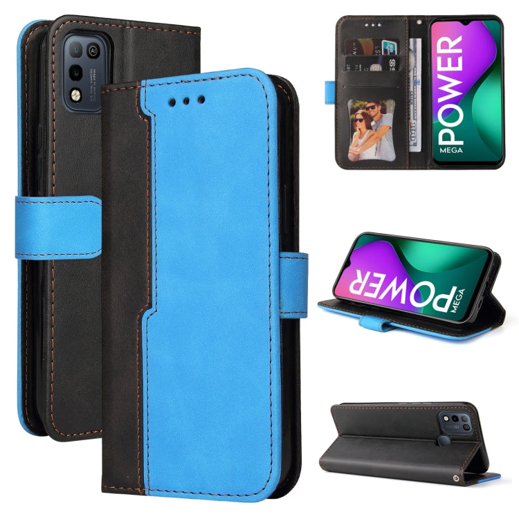Business Stitching-Color Horizontal Flip PU Leather Case with Holder & Card Slots & Photo Frame For Infinix Smart 5 / Hot 10 Lite / X657