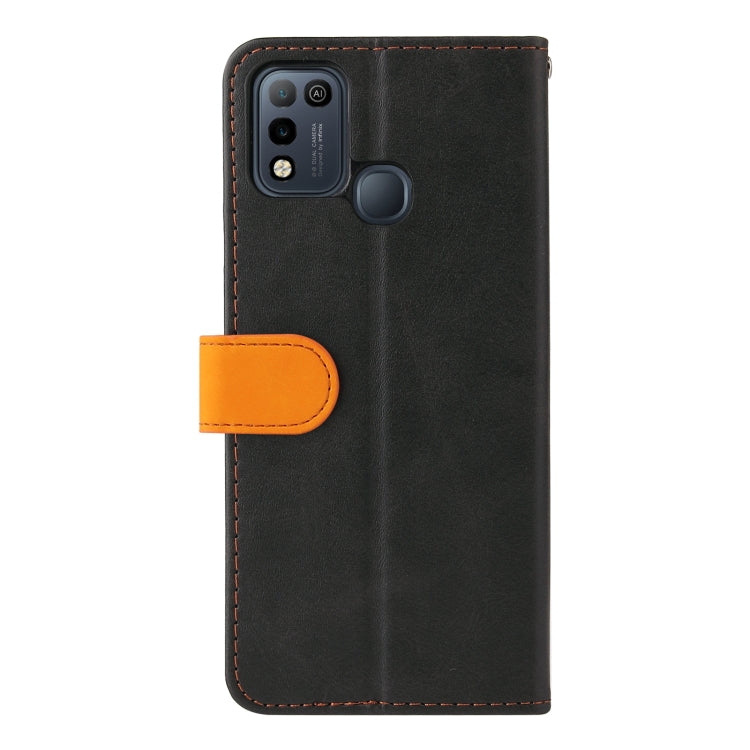 Business Stitching-Color Horizontal Flip PU Leather Case with Holder & Card Slots & Photo Frame For Infinix Smart 5 / Hot 10 Lite / X657