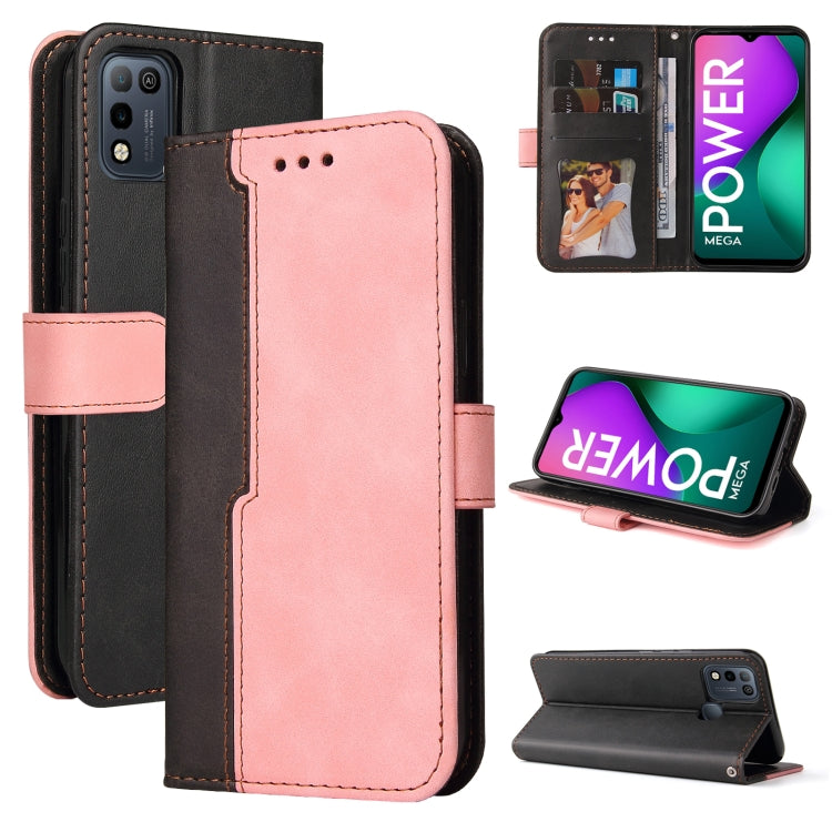 Business Stitching-Color Horizontal Flip PU Leather Case with Holder & Card Slots & Photo Frame For Infinix Smart 5 / Hot 10 Lite / X657