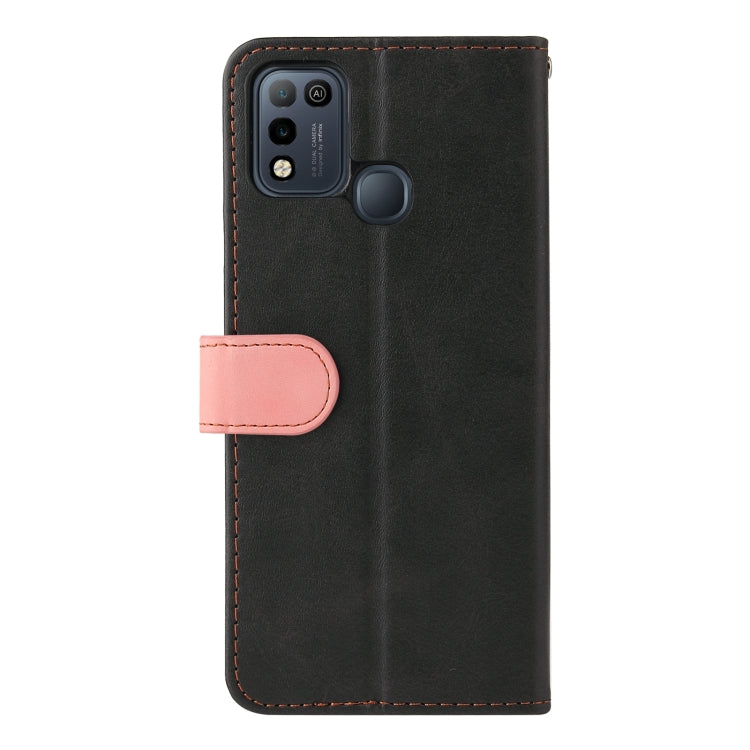 Business Stitching-Color Horizontal Flip PU Leather Case with Holder & Card Slots & Photo Frame For Infinix Smart 5 / Hot 10 Lite / X657