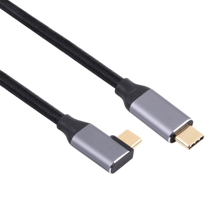 USB-C / Type-C Male to USB-C / Type-C Elbow Transmission Data Cable, Cable Length:3m