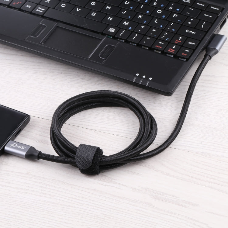 USB-C / Type-C Male to USB-C / Type-C Elbow Transmission Data Cable, Cable Length:3m