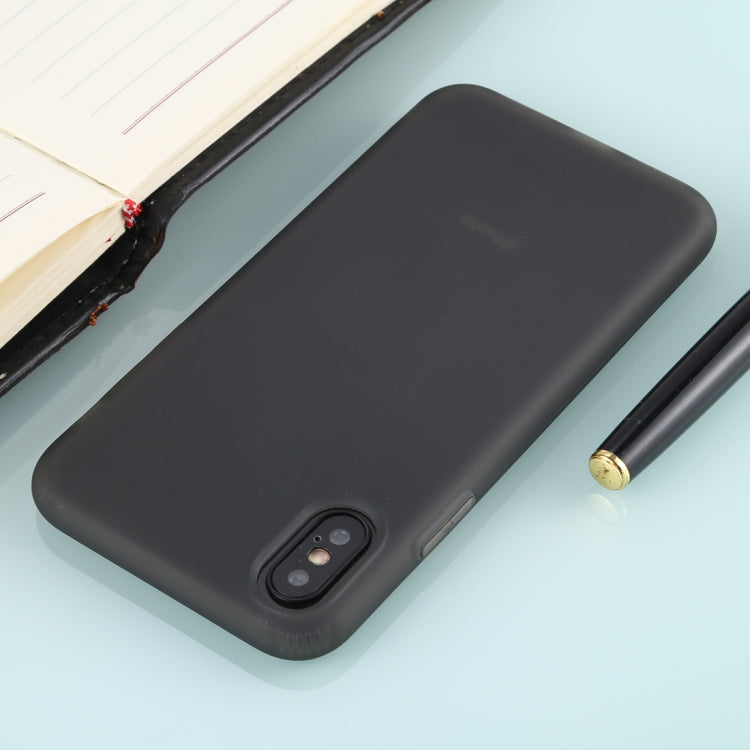For iPhone XS Solid Color TPU Shockproof Protective Case