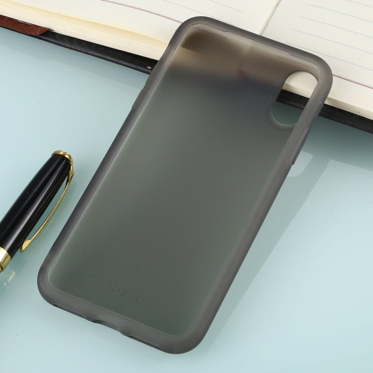 For iPhone XS Solid Color TPU Shockproof Protective Case