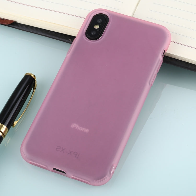 For iPhone XS Solid Color TPU Shockproof Protective Case
