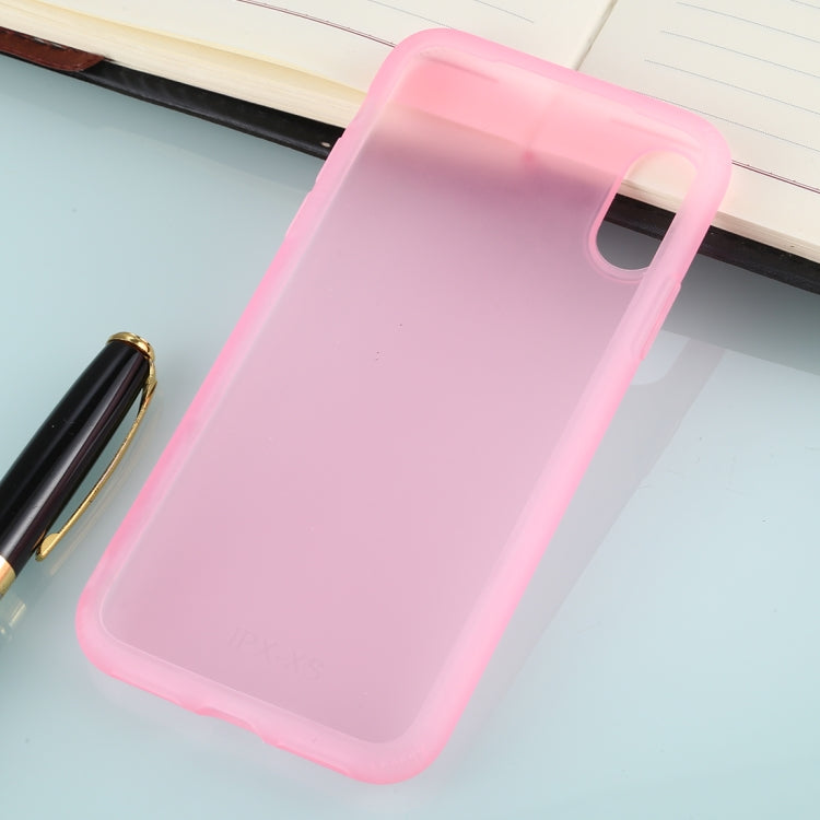 For iPhone XS Solid Color TPU Shockproof Protective Case