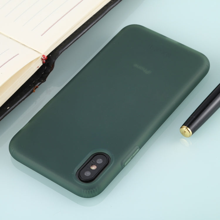 For iPhone XS Solid Color TPU Shockproof Protective Case