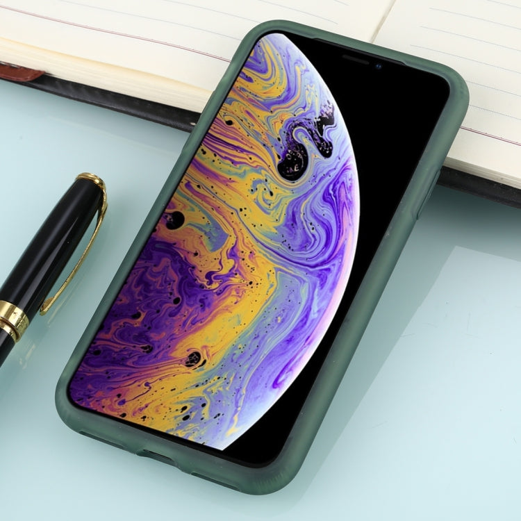For iPhone XS Solid Color TPU Shockproof Protective Case