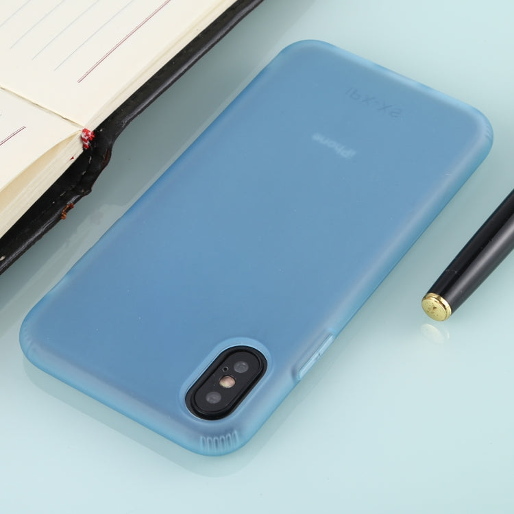 For iPhone XS Solid Color TPU Shockproof Protective Case