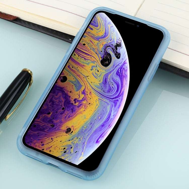 For iPhone XS Solid Color TPU Shockproof Protective Case