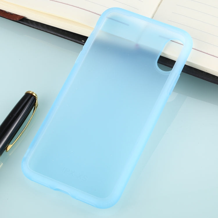 For iPhone XS Solid Color TPU Shockproof Protective Case
