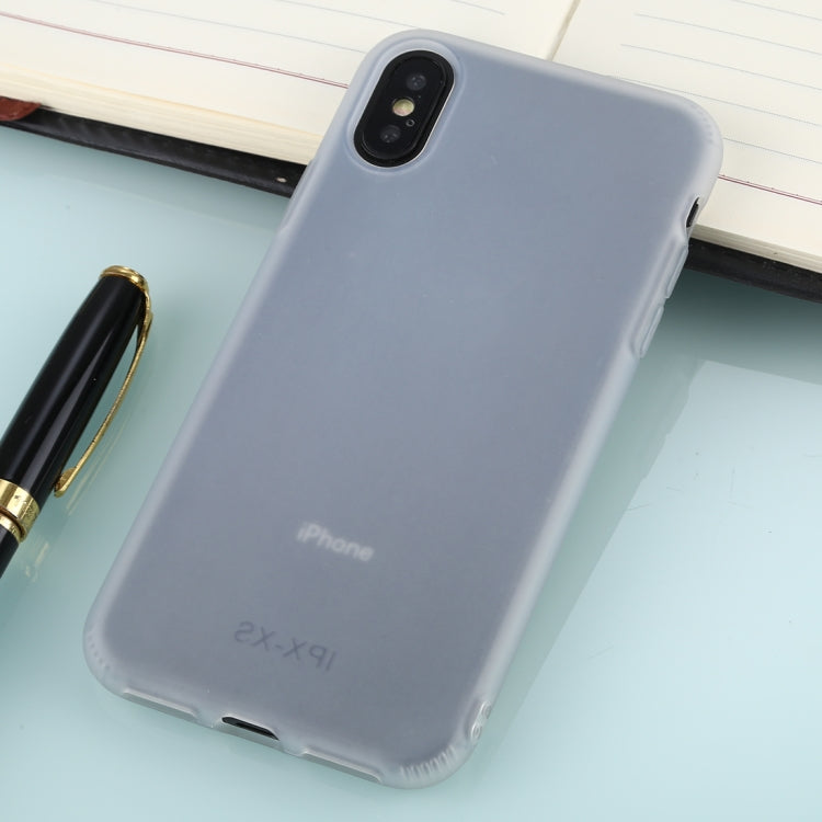 For iPhone XS Solid Color TPU Shockproof Protective Case