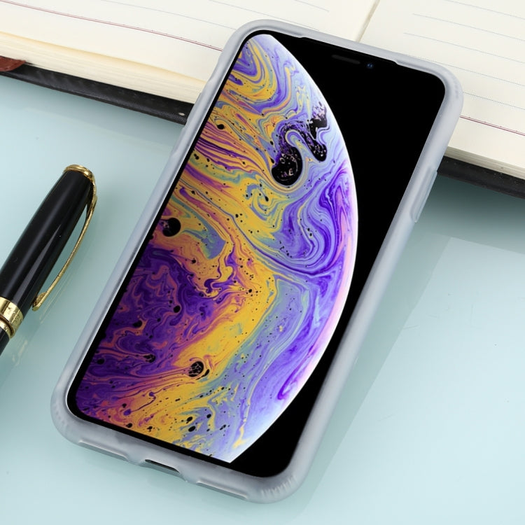 For iPhone XS Solid Color TPU Shockproof Protective Case