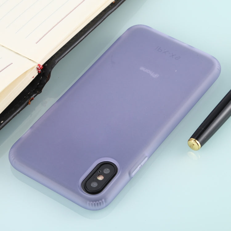 For iPhone XS Solid Color TPU Shockproof Protective Case