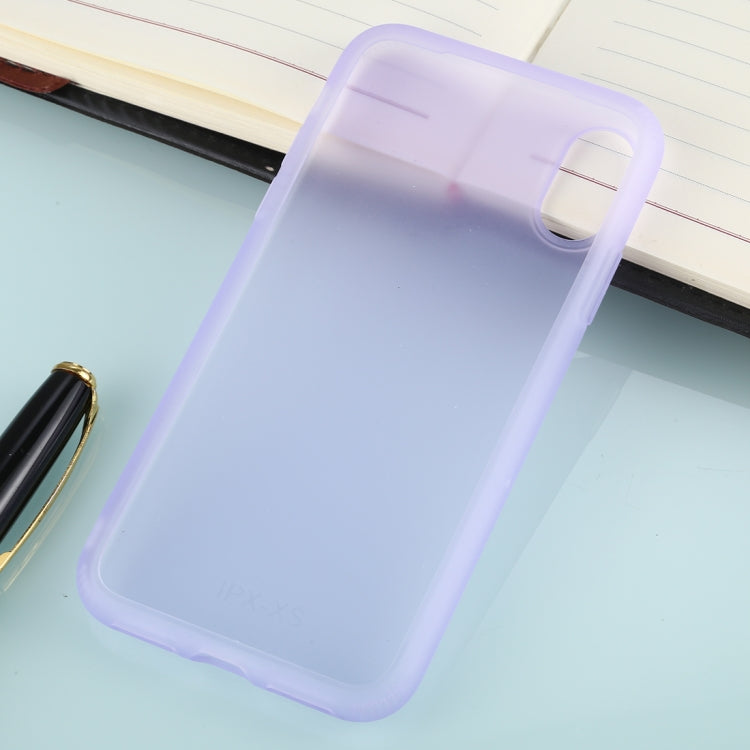 For iPhone XS Solid Color TPU Shockproof Protective Case
