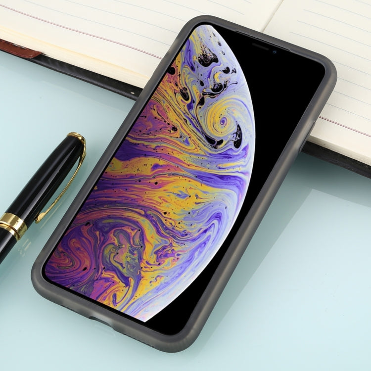For iPhone XS Max Solid Color TPU Shockproof Protective Case