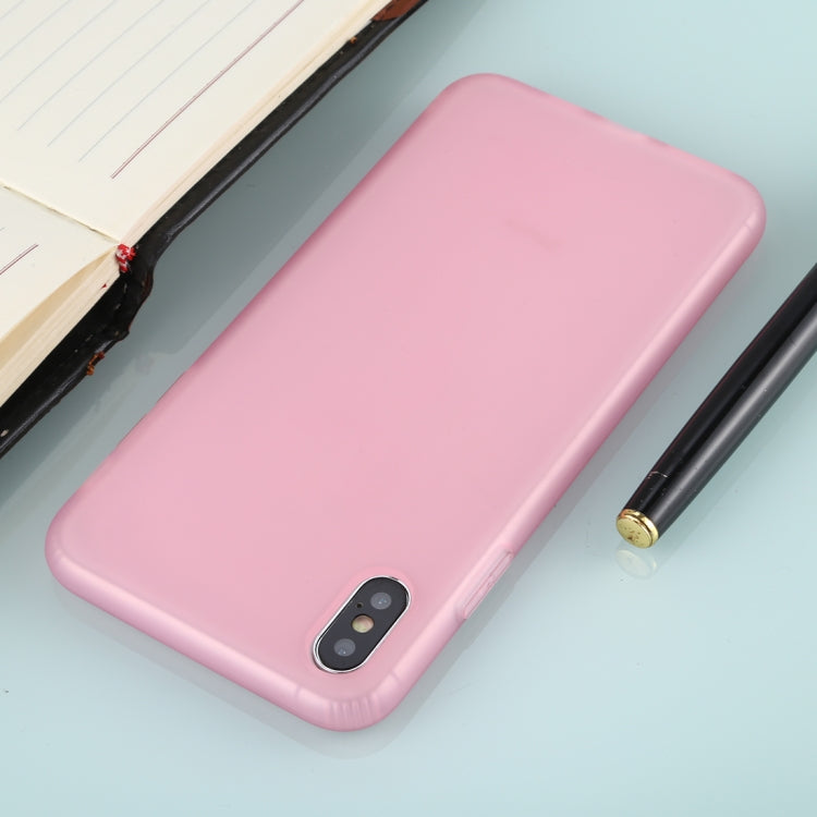 For iPhone XS Max Solid Color TPU Shockproof Protective Case