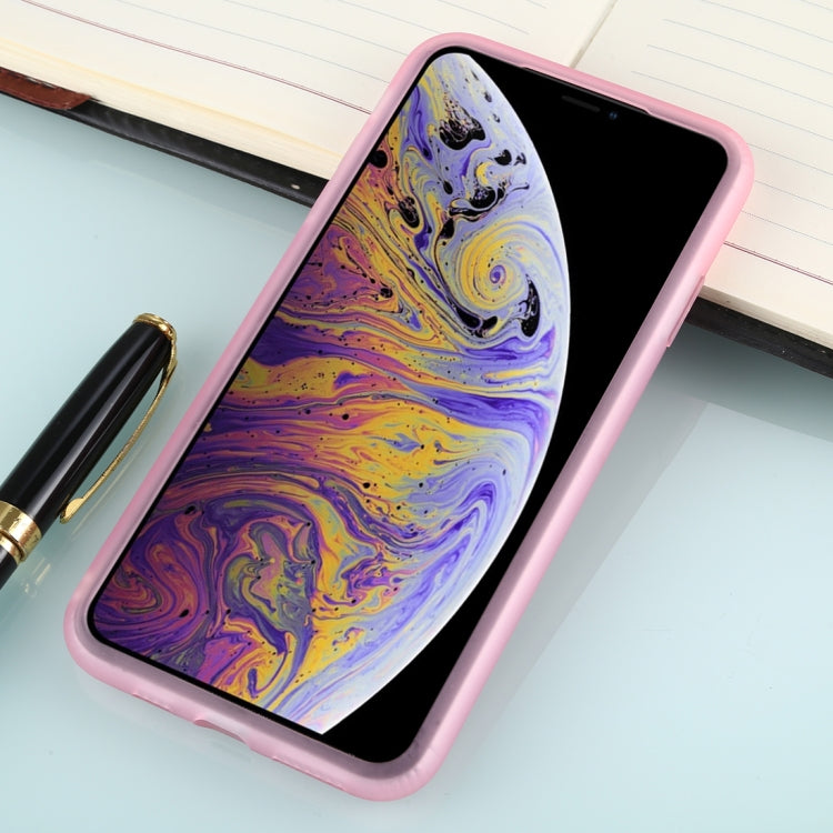 For iPhone XS Max Solid Color TPU Shockproof Protective Case