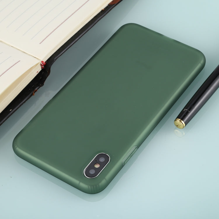 For iPhone XS Max Solid Color TPU Shockproof Protective Case