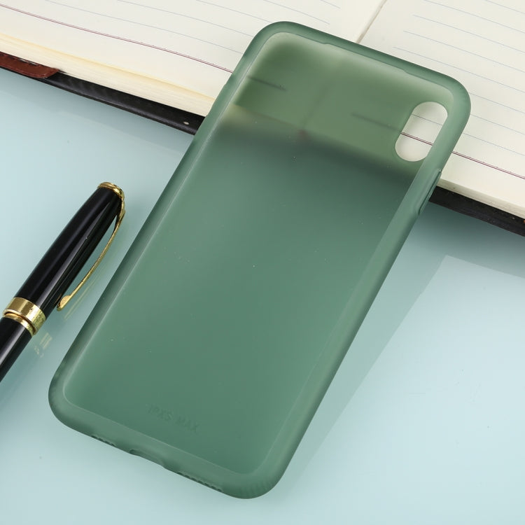 For iPhone XS Max Solid Color TPU Shockproof Protective Case