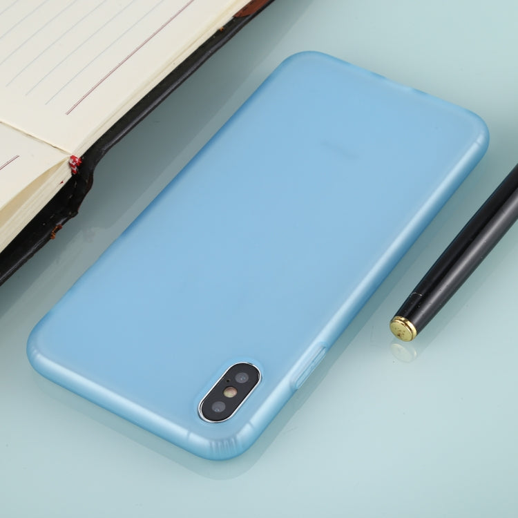 For iPhone XS Max Solid Color TPU Shockproof Protective Case