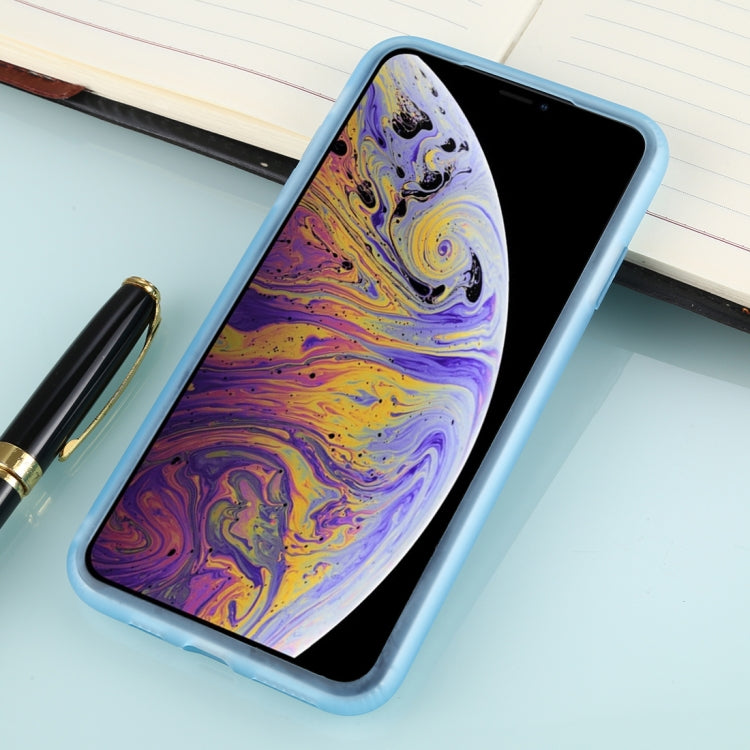 For iPhone XS Max Solid Color TPU Shockproof Protective Case